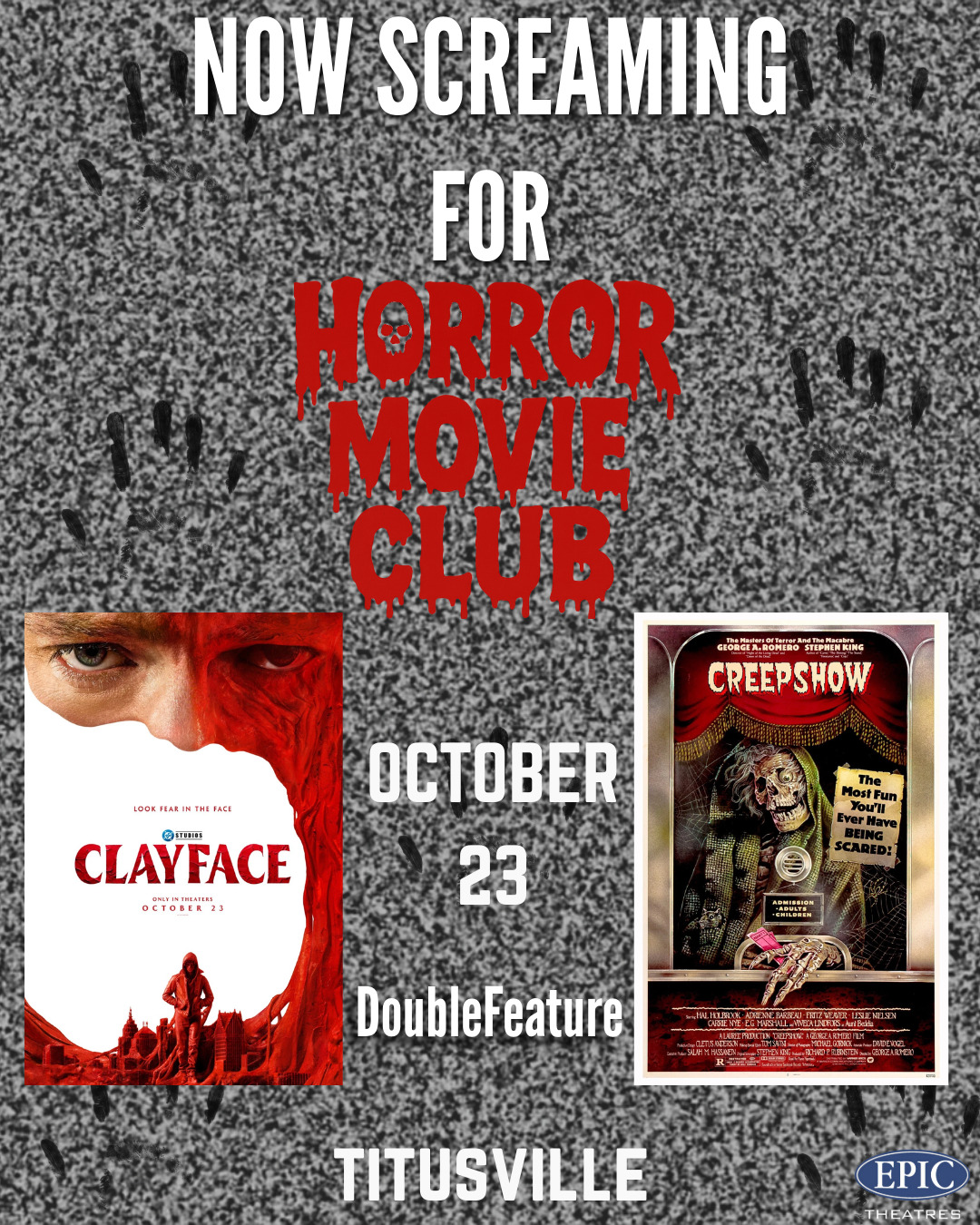 Horror Movie Club: Clayface and Creepshow poster