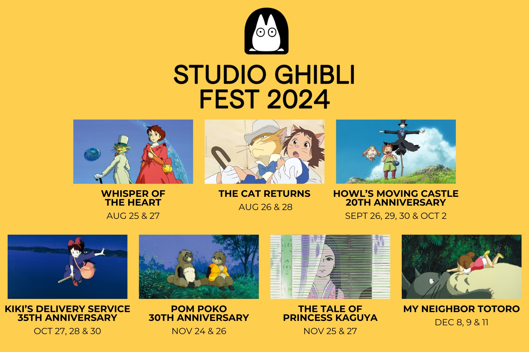 Studio Ghibli Fest returns to B&B Theatres! - B & B Theatres